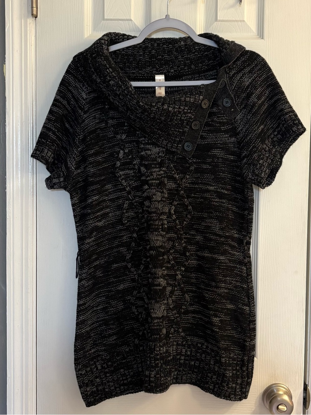 Vintage Y2K No Boundaries Short Sleeve Tunic Sweater Size 11/13 Juniors